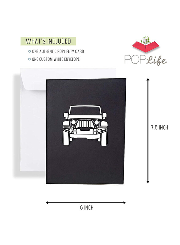 Jeep Pop Up Birthday Greeting Card