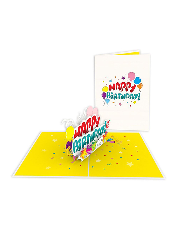 Happy Birthday Pop Up Birthday Greeting Card