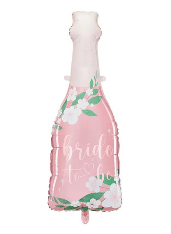 

PartyDeco Bottle Bride to be Foil Balloon, 49.5 x 108.5cm, Light Pink