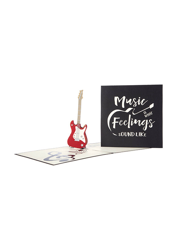 

Generic Guitar Pop Up Birthday Greeting Card