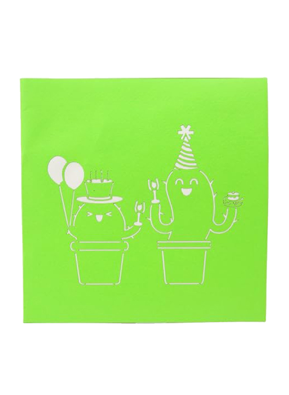 Cactus Birthday Pop Up Birthday Greeting Card