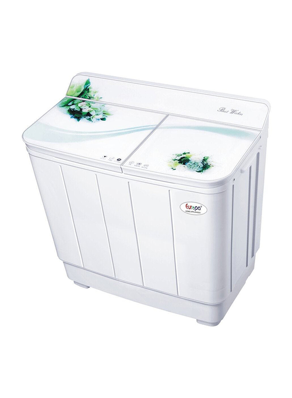 Europa 13Kg Semi Automatic Washing Machine, EUWM-13-502 S, White