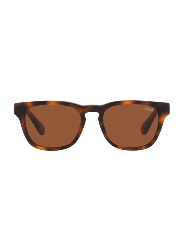 Polo Ralph Lauren Full-Rim Square Brown Sunglasses Unisex, Brown Lens, PP9503-530373, 48/17/130