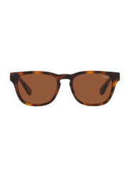 Polo Ralph Lauren Full-Rim Square Brown Sunglasses Unisex, Brown Lens, PP9503-530373, 48/17/130