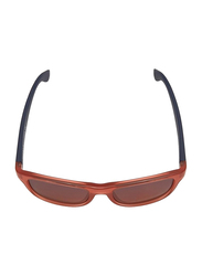 Tommy Hilfiger Full-Rim Square Black Sunglasses for Kids Unisex, Brown Lens, TH-1341S-H9R, 48/15/140