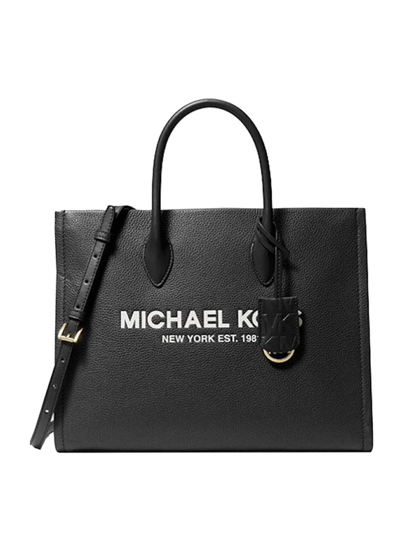 Michael Kors Mirella Medium Tote Bag for Women, Black