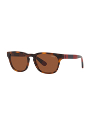 Polo Ralph Lauren Full-Rim Square Brown Sunglasses Unisex, Brown Lens, PP9503-530373, 48/17/130