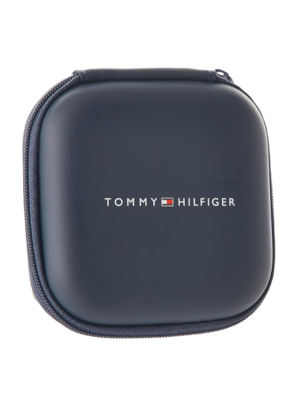 Tommy Hilfiger 2790398 Leather Crafted Bracelet for Men, 19cm, Black