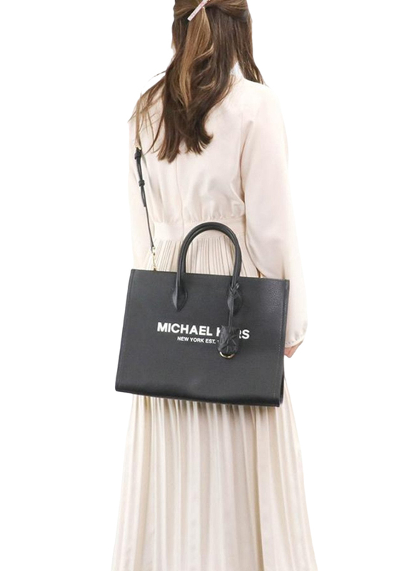 Michael Kors Mirella Medium Tote Bag for Women, Black