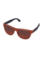 Tommy Hilfiger Full-Rim Square Black Sunglasses for Kids Unisex, Brown Lens, TH-1341S-H9R, 48/15/140