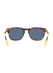 Polo Ralph Lauren Full-Rim Square Brown Sunglasses Unisex, Blue Lens, PP9503-513480, 48/17/130