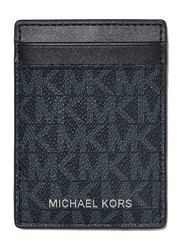 Michael Kors Logo Card Case with Bill Clip for Men, Blue