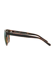 Polo Ralph Lauren Full-Rim Square Brown Sunglasses for Men, Green Lens, P412552606R54, 54/18/145