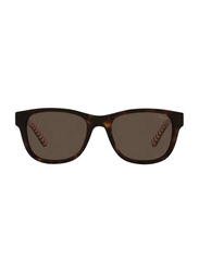 Polo Ralph Lauren Full-Rim Square Brown Sunglasses Unisex, Brown Lens, PP9501-593673, 47/17/130