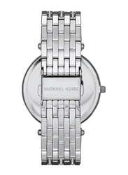 Michael Kors Darci Analog Watch for Women with Stainless Steel Band, Water Resistant, MK3218, Silver-Rose Gold