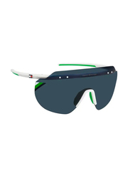 Tommy Hilfiger Rimless Sport White Sunglasses for Men, Blue Lens, TH1804S07RKU, 99/1/140