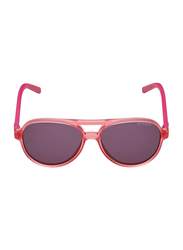 Tommy Hilfiger Full-Rim Pilot Pink Sunglasses for Kids Unisex, Grey Lens, TH-1221S-CYI, 50/15/140