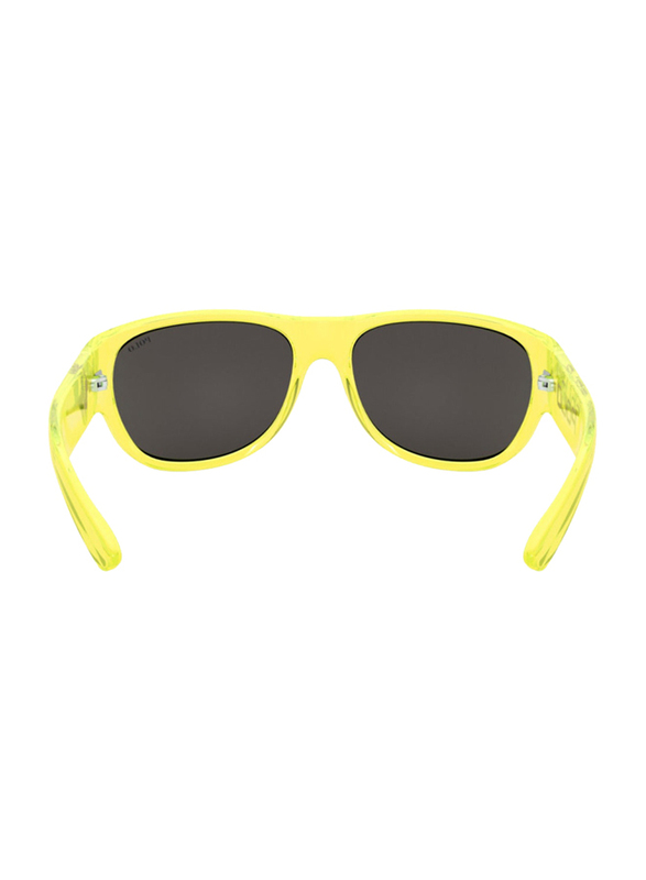 Polo Ralph Lauren Full-Rim Rectangle Yellow Sunglasses for Men, Grey Lens, P416658678762, 62/18/140