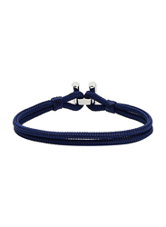 Tommy Hilfiger 2790337 Nylon Crafted Bracelet for Men, 19cm, Blue