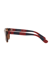 Polo Ralph Lauren Full-Rim Square Brown Sunglasses Unisex, Brown Lens, PP9503-530373, 48/17/130