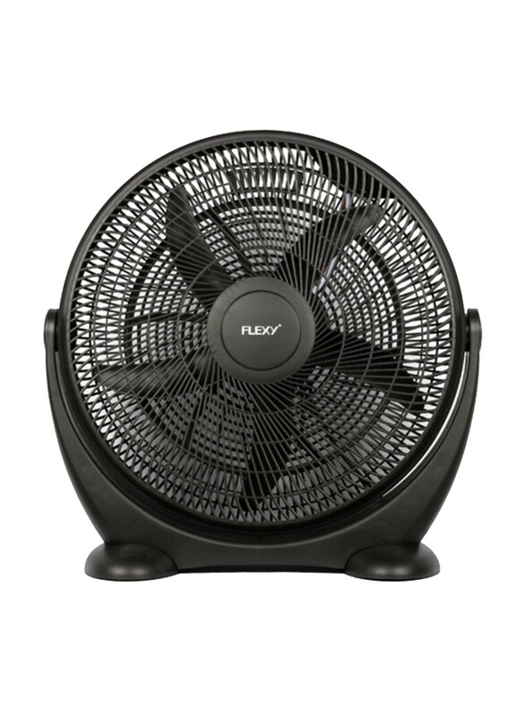 Flexy 20-inch 5 Leaf Heavy Duty Box Fan Strong Wind for Home & Office, Black