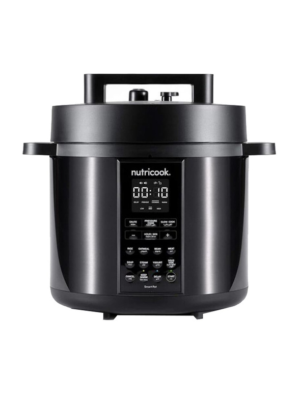 Nutricook 8L 9 In 1 Instant Programmable Electric Pressure Cooker, 1200W, Sp208K, Black