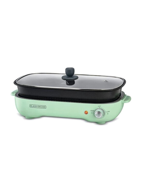 

Black+Decker 4.0L Multifunction Grill, 1400W, GMF1400-B5, Green/Black