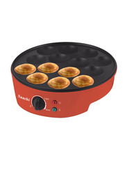 Saachi 14 Pits Mini Pancake Maker, NL-PM-1567-RD, Red/Black