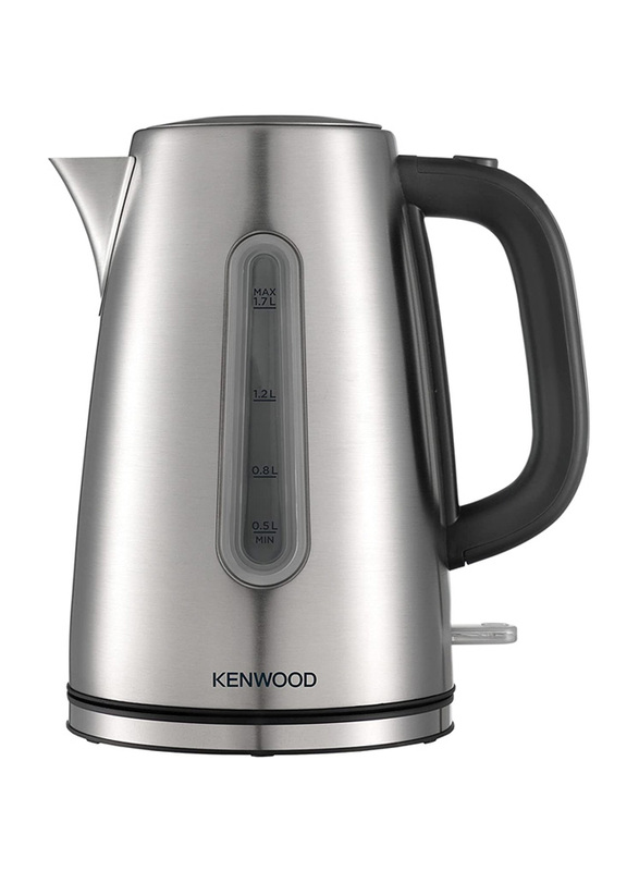 Kenwood 1.7L Stainless Steel Cordless Electric Kettle, 2200W, ZJM10.000SS, Silver/Black