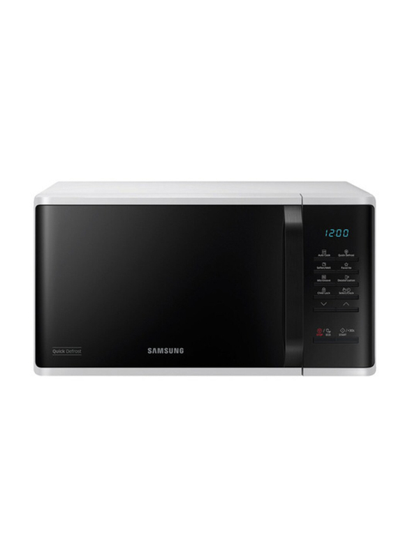 Samsung 23L Solo Microwave Oven, 800W, MS23K3513AW, White/Black