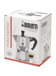 Bialetti Aluminium 3 Cups Moka Espresso Maker, Be-1162, Silver