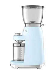Smeg Electric Coffee Grinder, 150W, CGF01PBUK, Pastel Blue