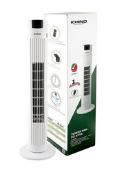 Khind Tower Fan with Remote Control, FD351R, White/Black
