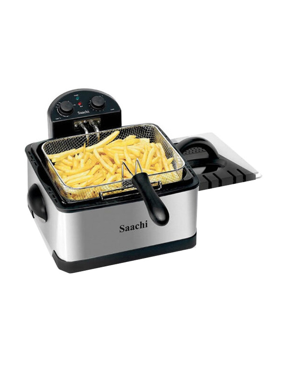 Saachi 4L Deep Fryer with An Adjustable Thermostat, Nl-Df-4762-St, Silver/Black
