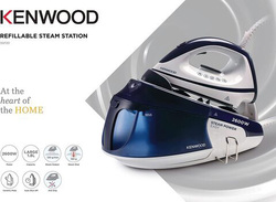 Kenwood 1.8 Ltr Steam Iron Steam Station with, 2600W, SSP20.000WB, White/Blue