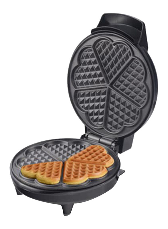 

Saachi Waffle Maker With Mini Heart-Shaped Waffles, NL-WM-1568-BK, Black