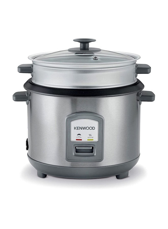 Kenwood 1.8L Stainless Steal Rice Cooker With Steamer, 700W, RCM45.000SS, Silver