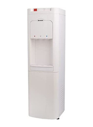 Sharp Top Loading Water Dispenser with Safety Lock Three Tap Design for Hot, Cold & Normal Temperature, SWD-E3TLC-WH3, White
