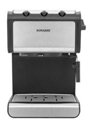 Sonashi 3-in-1 Coffee Maker with 1.4L Detachable Water Tank, 300W, Scm-4960, Silver/Black
