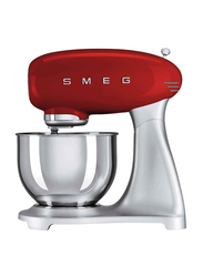 Smeg Stand Mixer, 800W, SMF02RDUK, Red/Silver