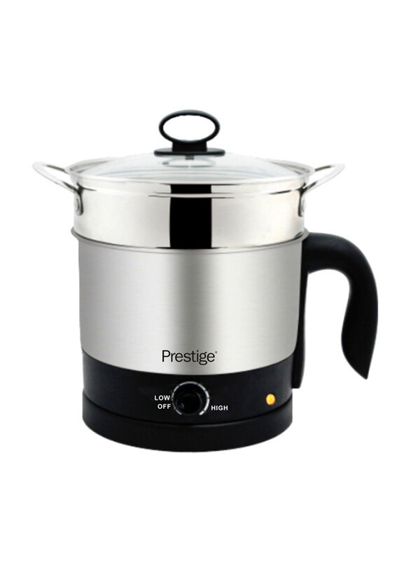 Prestige 1.2L Stainless Steel Kettle, 600W, PR54935, Silver/Black