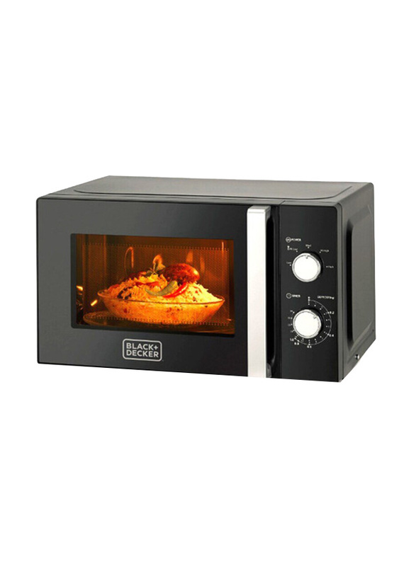 Black+Decker 20L Microwave, 700W, MZ2010P-B5, Black