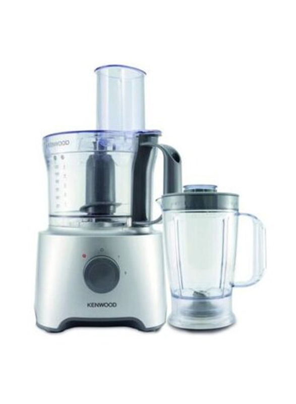 Kenwood Multipro Compact Food Processor, 800W, FDP304, Silver/Clear