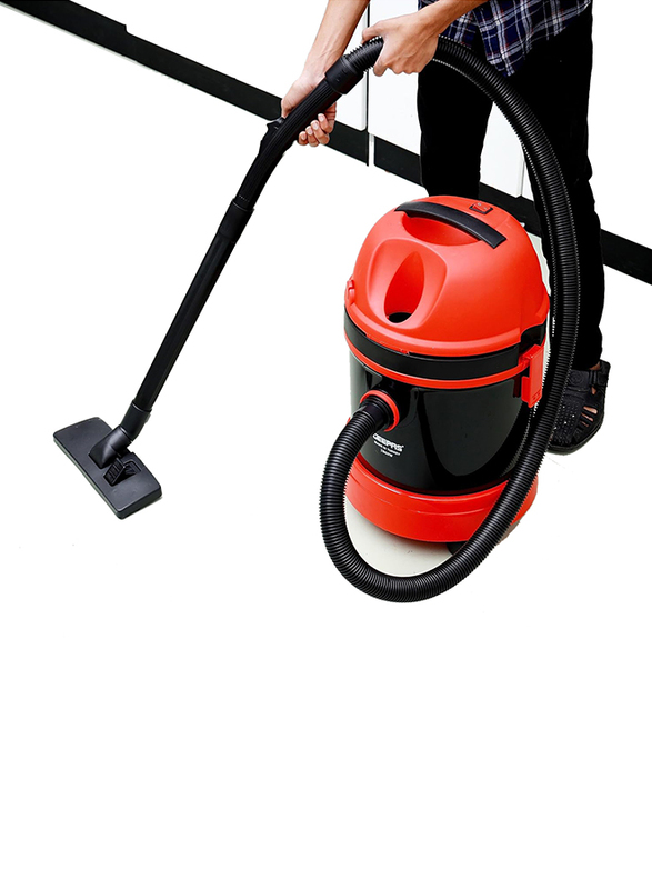 Geepas Dry & Wet Vacuum Cleaner, 2800W, Red/Black