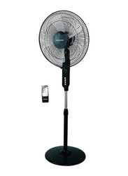 Sonashi 16-inch Stand Fan with Remote Control, SF-8027SR, Black