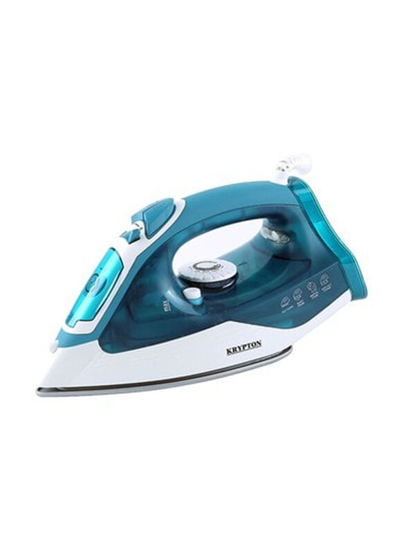 Krypton Non-Stick Soleplate Steam Iron, 2000W, KNSI6053, Blue/White