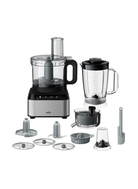 

Braun 12-in-1 Food Processor, 800W, FP 3235SI, Multicolour