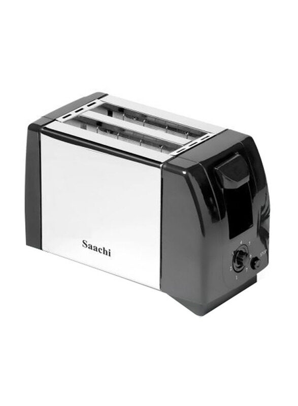 

Saachi 2 Slice Toaster, NL-TO-4567-BK, Silver/Black