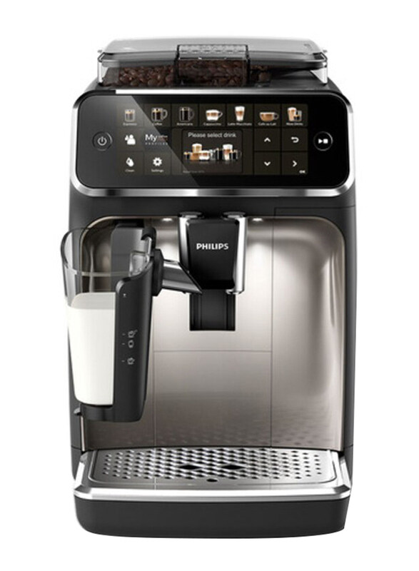 

Philips 5400S Fully Automatic Espresso Machine, EP5447/90, Black/Silver