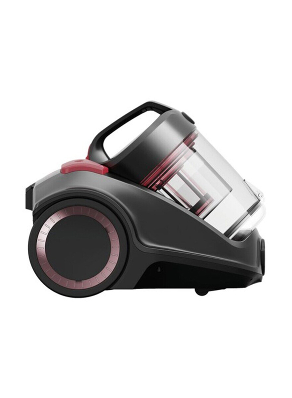 Hoover 2200W Power 6 Advanced Bagless Cyclonic Technology Canister Vacuum Cleaner with HEPA Filter, 3L CDCY-P6ME, Grey/Red